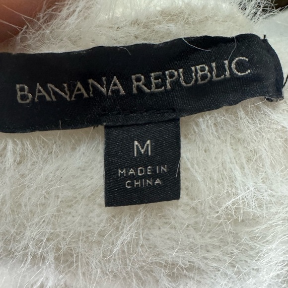 Banana Republic Womens Medium Cream Cardigan Fur Long Classic Minimalist. - Picture 15 of 16